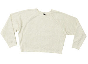 Express Women's Size L Crewneck Pullover Sweater Crewneck Beige Polyester